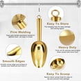 thumbnail image 3 of Stainless Steel Ice Scoop, 6 oz Small Ice Scooper for Ice Maker, Food Candy Scoop for Kitchen Bar Party Wedding, Multipurpose for Popcorn Scoop,Flour Scoop,Dog Food Scoop, Gold, 3 of 7