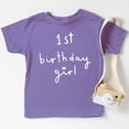 thumbnail image 4 of Girls 1st Birthday Shirt Heart Birthday Girl Shirt for Baby Girls One Year Old Retro Birthday Black on Pink Shirt 18 Months, 4 of 5