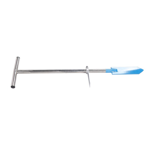 Long Dibble Transplanting Spade Forestry Tool, Dibble Bar Planting Tool Efficient Ergonomic T Handle Erosion Resistant Adjustable Foot Pedal for Parks