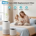 thumbnail image 3 of Core 200S-P Replacement Filter Compatible with LEVOIT Core 200S Smart WiFi Air PuriFier, Core 200S-RF Air Filter, White, 3 Pack, 3 of 8