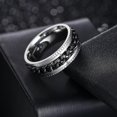 thumbnail image 3 of Mens Anxiety Rings Fidget Rings For Men Women Chain Spinner Rings For Kids Teen Titanium Steel Rings, 3 of 5