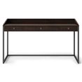 thumbnail image 3 of SIMPLIHOME Ralston SOLID WOOD and Metal Modern Industrial 60 inch Wide Home Office Desk, Writing Table, Workstation, Study Table Furniture in Distressed Hickory Brown with 2 Drawerss, 3 of 5