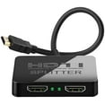 thumbnail image 1 of 4K HDMI Splitter 1 in 2 Out Mirror Display Not Expand, Dual HDMI Splitter Hub to Dual Monitors Multi-Scree Displays Audio Synchronization, Compatible for MacBook Laptop Desktop PC Graphics Card TV, 1 of 5