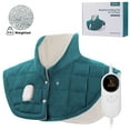 thumbnail image 1 of Refurbished MaxKare HP02-SH05 Weighted Heating Pad 23"x20" with 6 Heat Settings & 4 Timer Settings for Back & Neck Pain Relief - Green, 1 of 4
