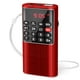 thumbnail image 1 of Radio FM portátil de bolsillo PRUNUS J-328 con grabadora roja, 1 of 7