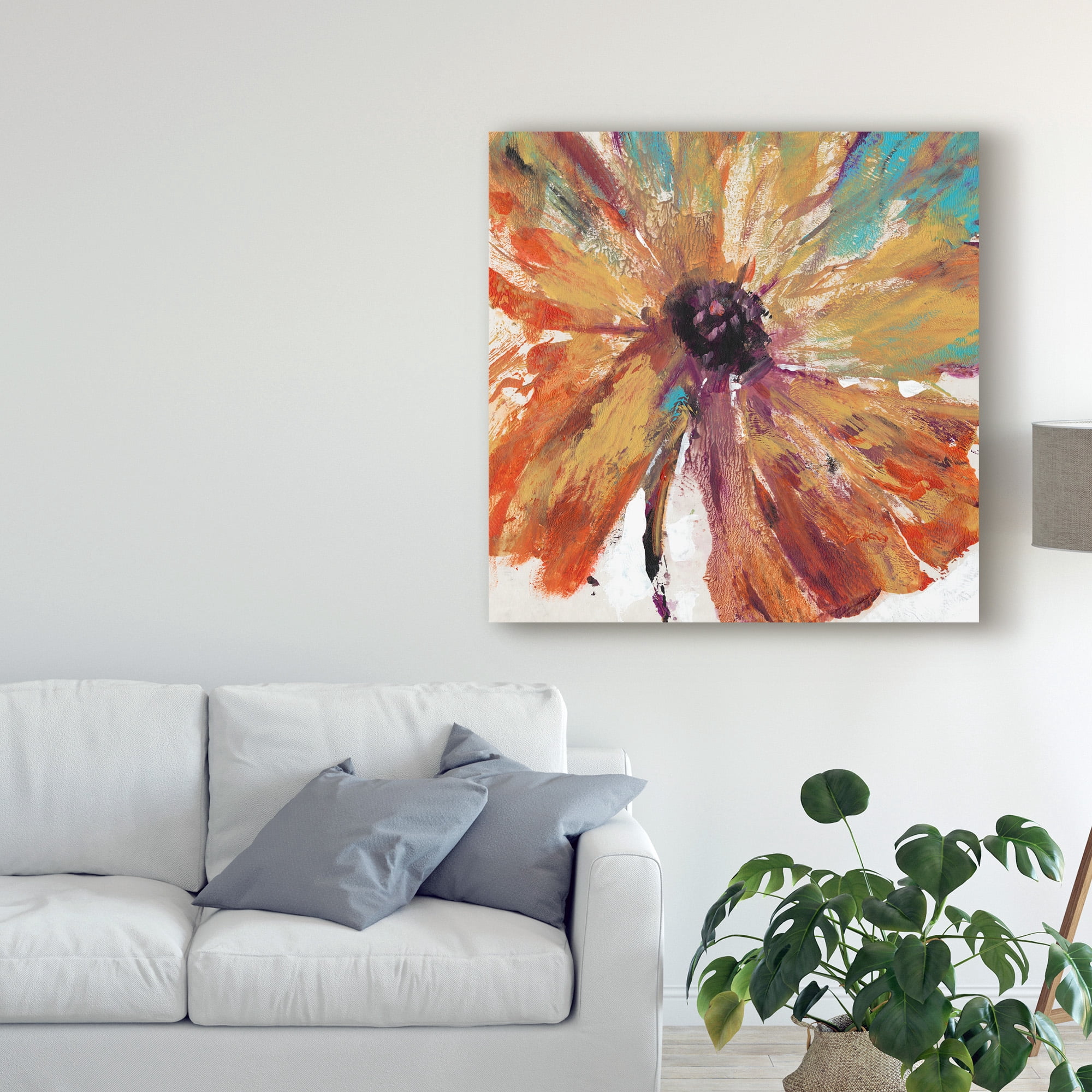 Trademark Fine Art 'Orange Splash I' Canvas Art by Tim OToole