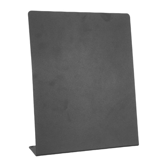 Aestri Black Magnetic Bulletin Board, 11 x 8.5 Inch / 28 x 22 cm Carbon Steel Tabletop Memo Display Stand, L-Shaped Desktop Message Easel for Home, Office, School