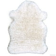 thumbnail image 2 of Allstar Ivory Rug, High Quality Faux Sheep / Polar Bear Shape, No-Shedding, Ultra- Extended Pile Height Shag (2' 11" x 3' 11"), 2 of 6