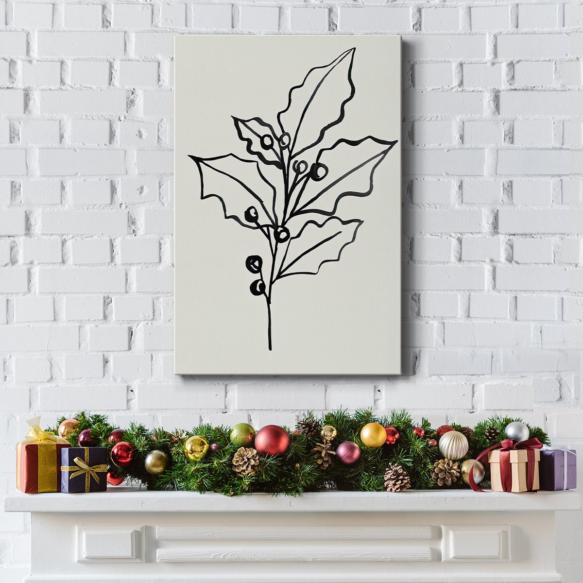 Evergreen Ink II- Gallery Wrapped Canvas