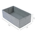 thumbnail image 4 of Unique Bargains Fabric Collapsible Storage Bin for Closet Organizers Gray 12"x7"x3.9", 4 of 6