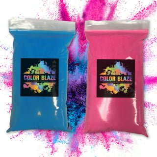 Chameleon Colors Blue Gender Reveal Powder - Blackout Bags of Blue Color  Powder - For Photography, Gender Reveal, Burnout, Birthday Party, Color Fun  Run, Holi Festival, and More - 2 Pack of