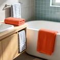 thumbnail image 5 of Yhmxh Large Ribbed Microfiber Bath Towel, 55.1x27.6in Ultra Soft Quick Dry Absorbent Bath Sheet, Oversized Plush Coral Fleece Towel for Shower, Spa, Gym, Travel and Beach (Machine washable), 5 of 6