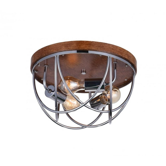 3 Supports de Lumière avec Finition Chrome