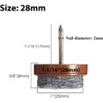 thumbnail image 2 of HSHDLDF 40 Pcs Coussinet en Feutre Rond Robuste à Clouer Antidérapant pour Meubles Chaise Table Pieds Protecteurs de Plancher (Brun 28mm), 2 of 7