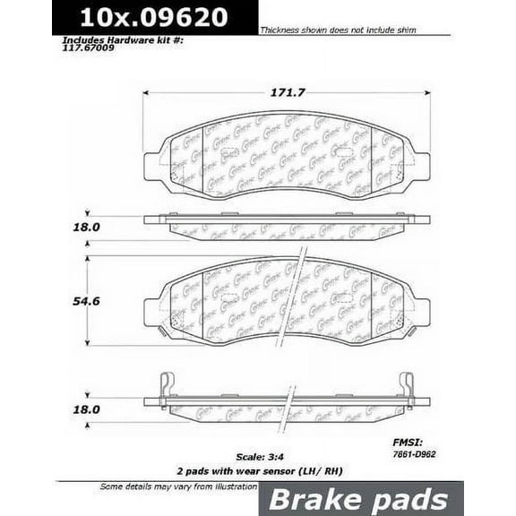 Centric Parts - Ceramic Pads