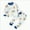 A-3-196-White, variant on NIEWTR Toddler Boy Girls Autumn Winter Outfit Long Sleeve T-Shirt Tops Elastic Waist Pants Set Baby Boys Clothes Loungewears Pajamas Set 12-24 Months Toddler Winter Pajamas, 12-18 Months
