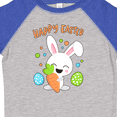 thumbnail image 4 of Inktastic Happy Easter Bunny with Eggs and Carrot Boys or Girls Toddler T-Shirt, 4 of 5