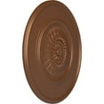 thumbnail image 3 of 29 3/4"OD x 1 1/2"P Wigan Ceiling Medallion, Hand-Painted Polished Copper, 3 of 7