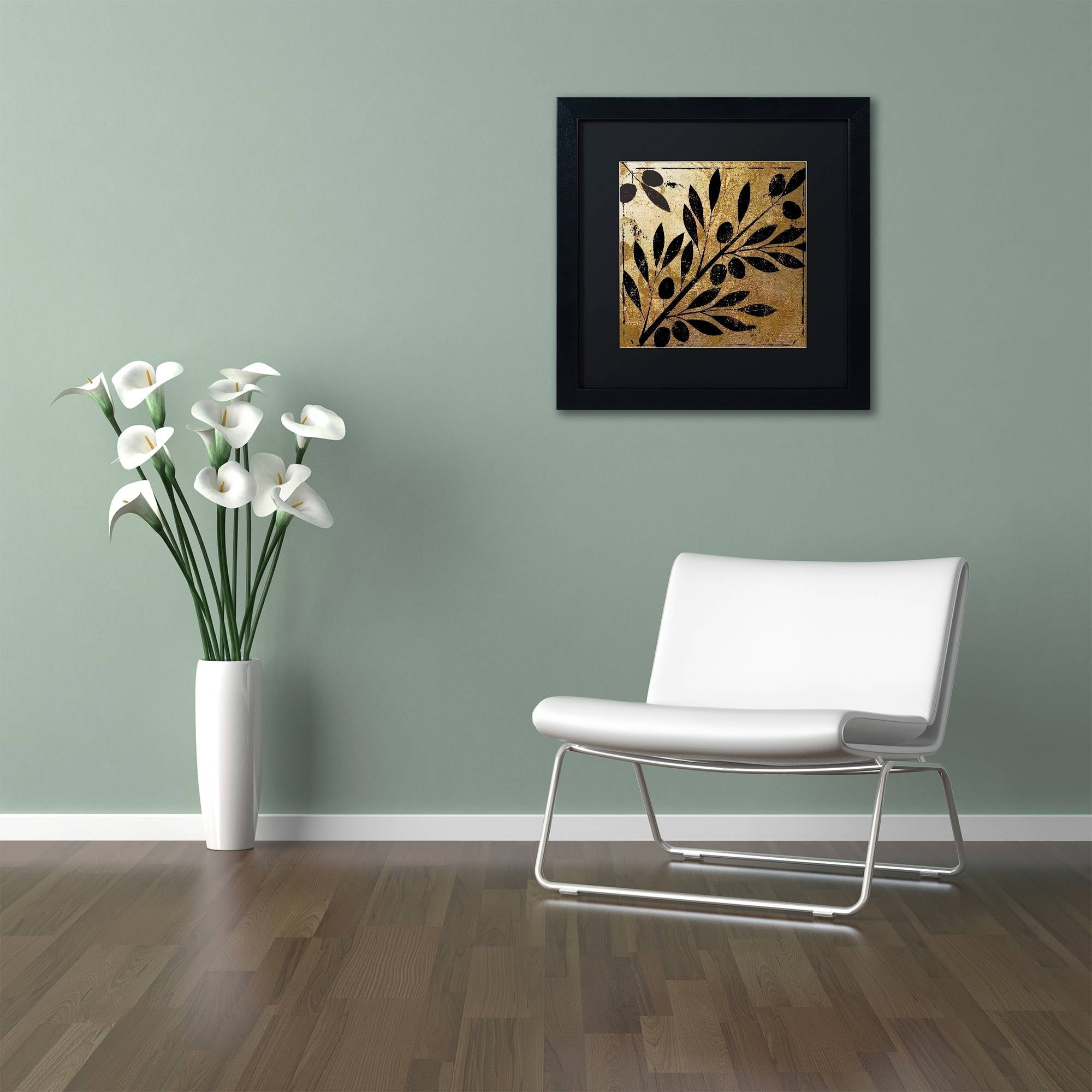 Trademark Fine Art "Bellissima II" Canvas Art by Color Bakery Black Matte, Black Frame