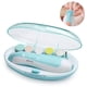 thumbnail image 2 of White Cortauñas eléctrico para bebés, lima de uñas segura para dedos de los pies y uñas de recién nacidos y niños pequeños, cuidado, pulido y recorte de uñas para niños, 2 of 5
