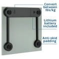 thumbnail image 6 of Health o meter High-Capacity Compact Digital Bathroom Scale, 500 lb. Capacity, Glass, 6 of 9