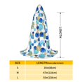 thumbnail image 2 of Honeii Golden Blue Snowflakes Print Poncho Cape, Cloak Coat, Snuggly Hooded Wearable Blanket, Hooded Cape For Teenagers,Halloween Costumes-Medium, 2 of 7