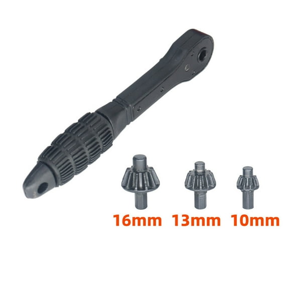 4-Piece Iron Drill Wrench Set, Universal Chuck Key Replacement Tool for Drill, Non-slip Handle, Compatible with Most Electric Drills and Power Tools