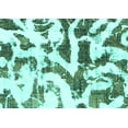 thumbnail image 1 of Ahgly Company Indoor Rectangle Abstract Turquoise Blue Modern Area Rugs, 8' x 10', 1 of 4