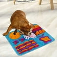 thumbnail image 2 of Snuffle-Mat for Dogs, Durable-Dog Foraging-Blanket, Washable Pet Puzzle Mat for Small Medium Large Dogs, Pet Activity MatEncourages Natural Foraging Skills (Blue), 2 of 7