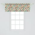 thumbnail image 2 of Ambesonne Owls Window Valance, Cheerful Cartoon Native, 54" X 18", Multicolor, 2 of 3
