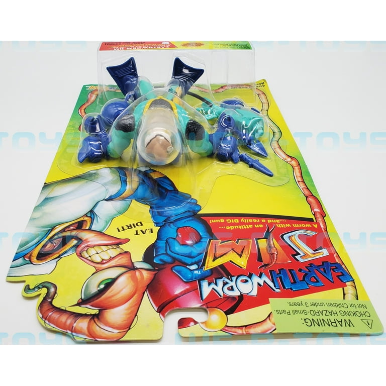 Earthworm Jim Deep Sea Mission Suit Action Figure Playmates 2002