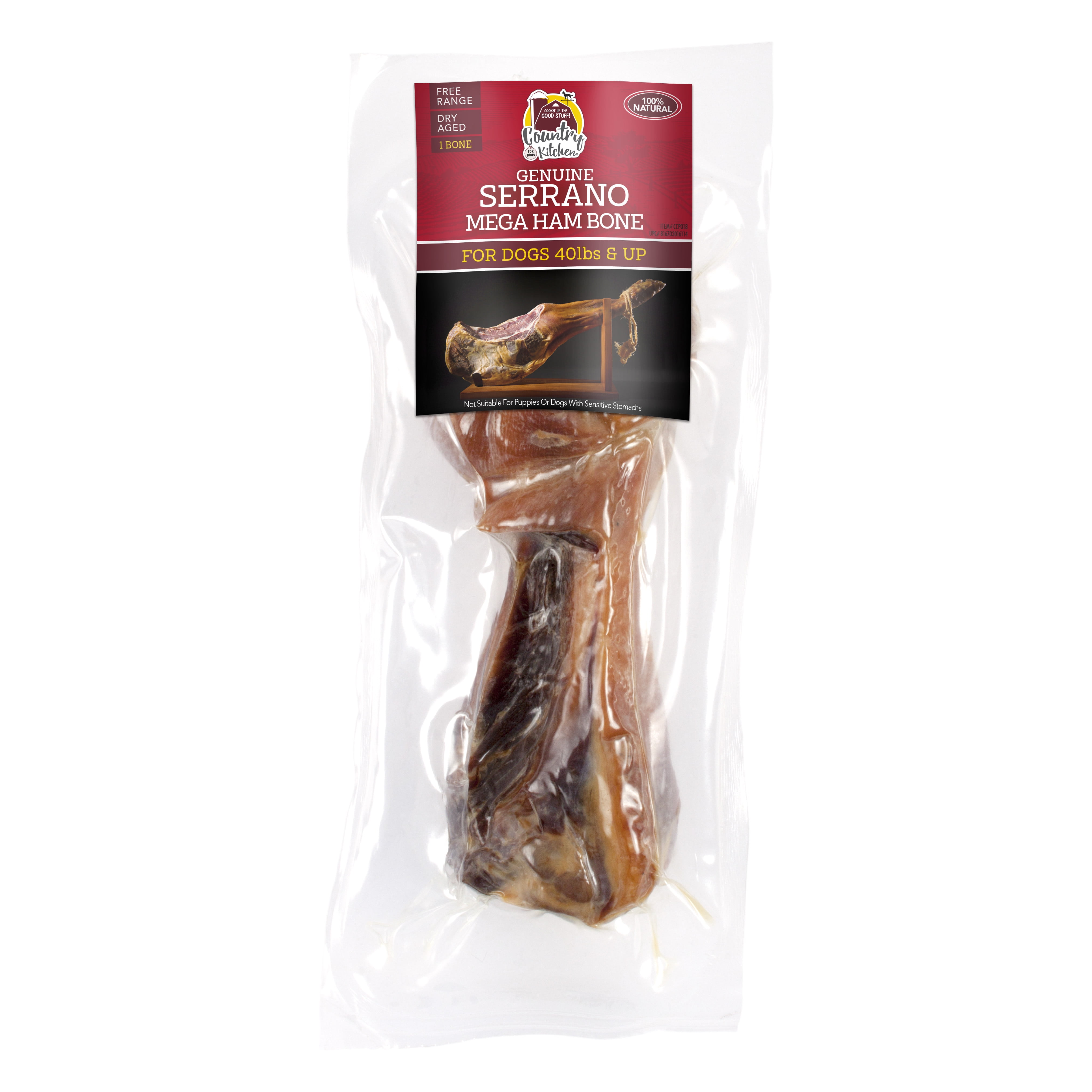 Country Kitchen Serrano Mega Ham Bone Dog Treat