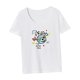 thumbnail image 5 of Camiseta de mujer Camiseta básica de verano elegante para mujer para uso diario Camping en la calle, 5 of 7