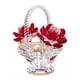 thumbnail image 4 of 2x Cesta de Ramo Adorno de Cristal Escultura Decorativa para Decoración de Dormitorio, 4 of 7