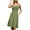 Army Green, variant on QINCAO Dresses for Women Sleeveless Summer Dress A Line Spaghetti Strap Sundresses with Pockets,S(4-6)