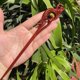 thumbnail image 1 of Horquilla antigua tallada en madera de sándalo rojo lobular, placa para el cabello, artesanías de madera pulida a mano, regalos antiguos de caoba, 1 of 6