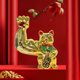 thumbnail image 5 of muscular de gato de la estatua creativa de Animal Shui Decoración de para hogar dinero fortuna, 10x11" Hugo Figura de resina de gato de la suerte, 5 of 10