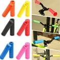 thumbnail image 3 of 1 Pair Handlebar Extension Riding Accessories Various Colors Universal Bicycle Handlebar Grips Bicycle Handle Cover Non-slip Bike Rubber Handlebar Cover RED, 3 of 8