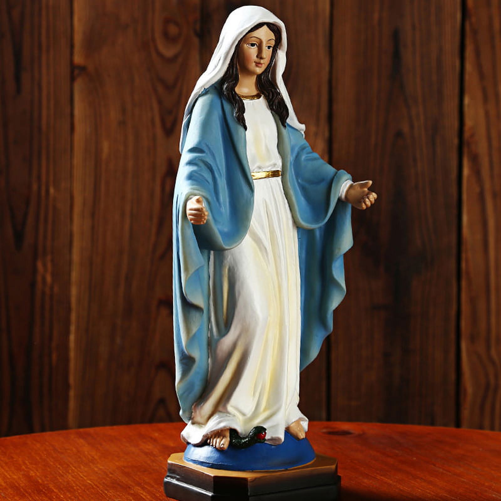 Our Lady of Grace Blessed Virgin Mary Statue Resin Handmade Crafts