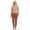 Brown, variant on Women Dementia Clothing Anti-strip Nursing Jumpsuit Pajama with Zipper at Back and Leg for Alzheimer Elderly Pink M