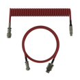 thumbnail image 2 of 1.5m Keyboard Cable Type C To USB Coiled Cable Wire Electroplated Joint Spring Aviation Fishing Net Braid Keyboard Accessories zhangmengya LED, 2 of 2