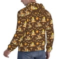 thumbnail image 6 of Lsque Autumn With Pumpkin Harvest Pattern Casual Men's Hoodie,Hooded Sweatshirt with Kangaroo Pocket,Pullover Hoodie-Small, 6 of 7