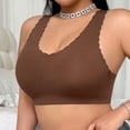 thumbnail image 4 of Hilenly Plus Size Jelly Bra Soft No Underwired Bra Cross Back Seamless T Shirt Bra Comfort Everyday Bra, 4 of 8