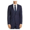 HUGO BOSS Mens Navy Check Extra Slim Fit Suit Separate Blazer Jacket 40L