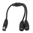 thumbnail image 3 of DIN 8 Pin Male To 2 DIN 8 Pin Female Cable, PVC DIN 8 Pin Splitter Adapter Cable 1.0ft Pure Copper Core Free Bending  For Speaker, 3 of 8