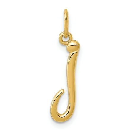 IceCarats - 14kt Yellow Gold Initial Monogram Name Letter Pendant Charm Necklace J Fine Jewelry ...