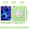 thumbnail image 4 of Allytechgroup iPad Air 11 Inch 2025/2024 Case with Pencil Holder, Military Grade Shockproof Kickstand Handle Strap Anti-Scratch Kids Friendly Bumper Tablet Case Cover for Apple iPad Air 11" M3 M2, 4 of 11