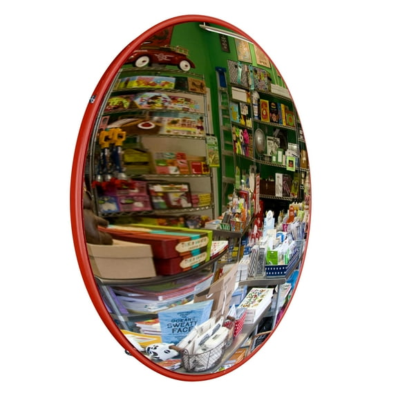 Yescom 12" Convex Safety Traffic Mirror Outdoor/ Indoor Driveway & Security Wide Angle Mirror, Dome Blind Spot Mirror for Wall, Office, Parking Garage & Room