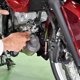 thumbnail image 3 of BESTYASH 1Jgo Soporte Universal Para Pie De En Motocicleta Con Montaje De Metal Plateado Para Estabilidad, 3 of 8