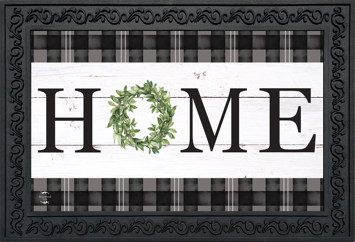 Home Everyday Doormat Rustic Farmhouse Indoor Outdoor 18' x 30' Briarwood Lane